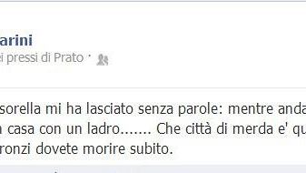 Consigliera Pd di Prato su Fb: ''Extracomunitari dovete morire''