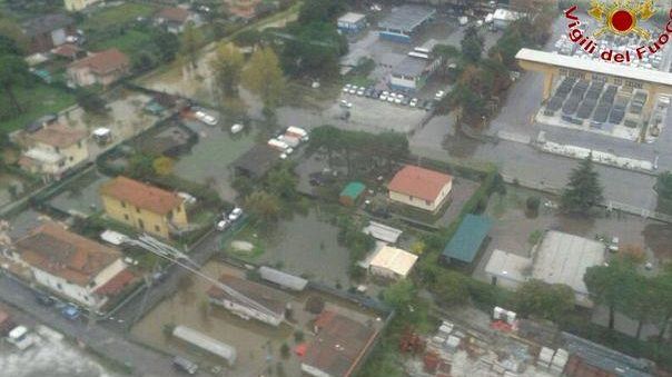 Il fango e il maltempo sulla Toscana