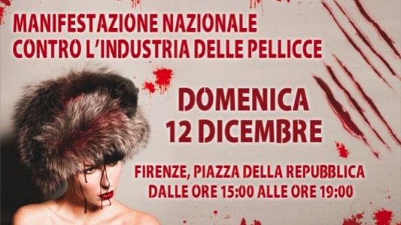 Domenica manifestazione nazionale a Firenze contro le pellicce