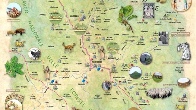 La mappa elettronica interattiva della Vallesanta