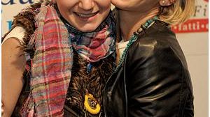 Valentina e Marina di Amici allo stand di Nove