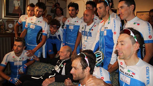 Nazionale Azzurra a casa di Alfredo Martini