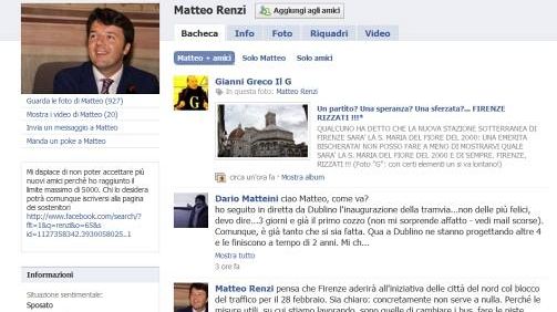 Anche a Firenze auto ferme il 28 febbraio? Renzi ci pensa su Facebook