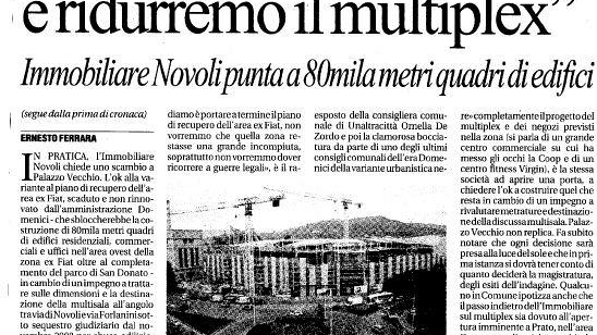 Multiplex: arriva la proposta dell'Immobiliare Novoli