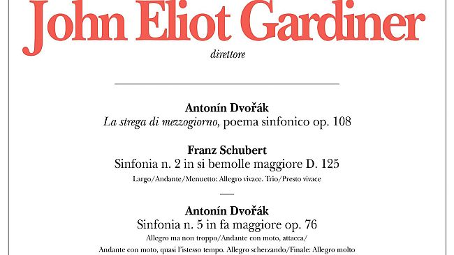 Concerto sinfonico diretto da sir John Eliot Gardiner