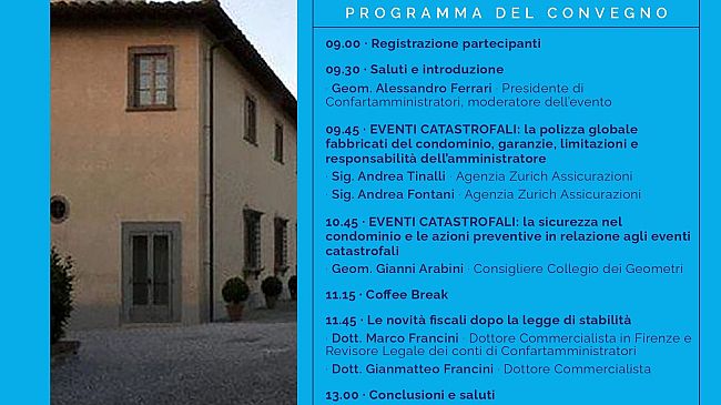 Confartamministratori: convegno sui nuovi rischi assicurativi