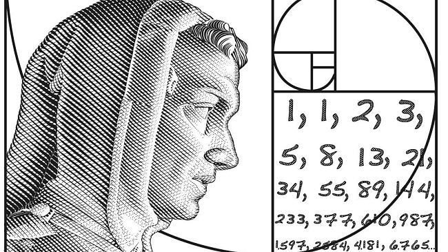 Un francobollo dedicato a Leonardo Pisano detto il Fibonacci