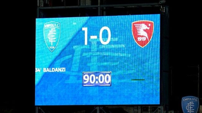 Empoli vs Salernitana 1-0 i primi tre punti dell'Empoli