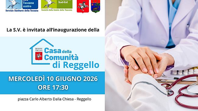 Domani l’inaugurazione della Casa della Comunità di Reggello