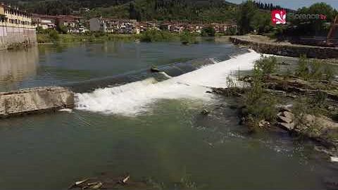 Energia pulita dall’Arno, inaugurata la briglia San Niccolò 